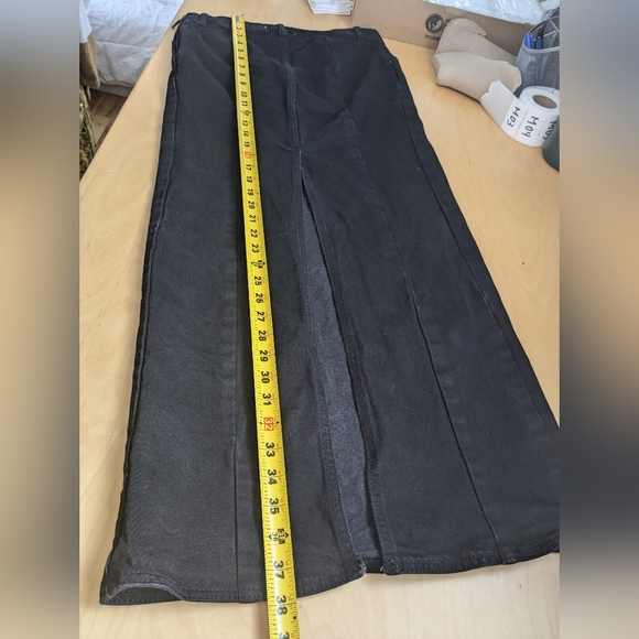 ZARA Maxi black jeans skirt size medium In GREAT condition! - Picture 8 of 9